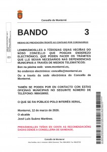 BANDO Nº 3 INFO. CORONAVIRUS