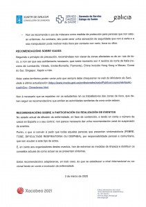 RECOMENDACIÓNS SANIDADE 2